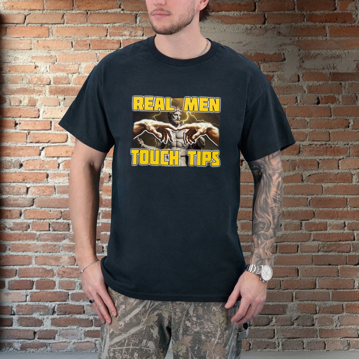 REAL MEN TOUCH TIPS SHIRT