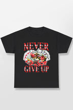NEVER GIVE UP GAMBLING SHIRT