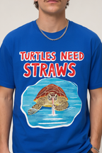 Turtles Need Straws Turtle Cocaine Shirt