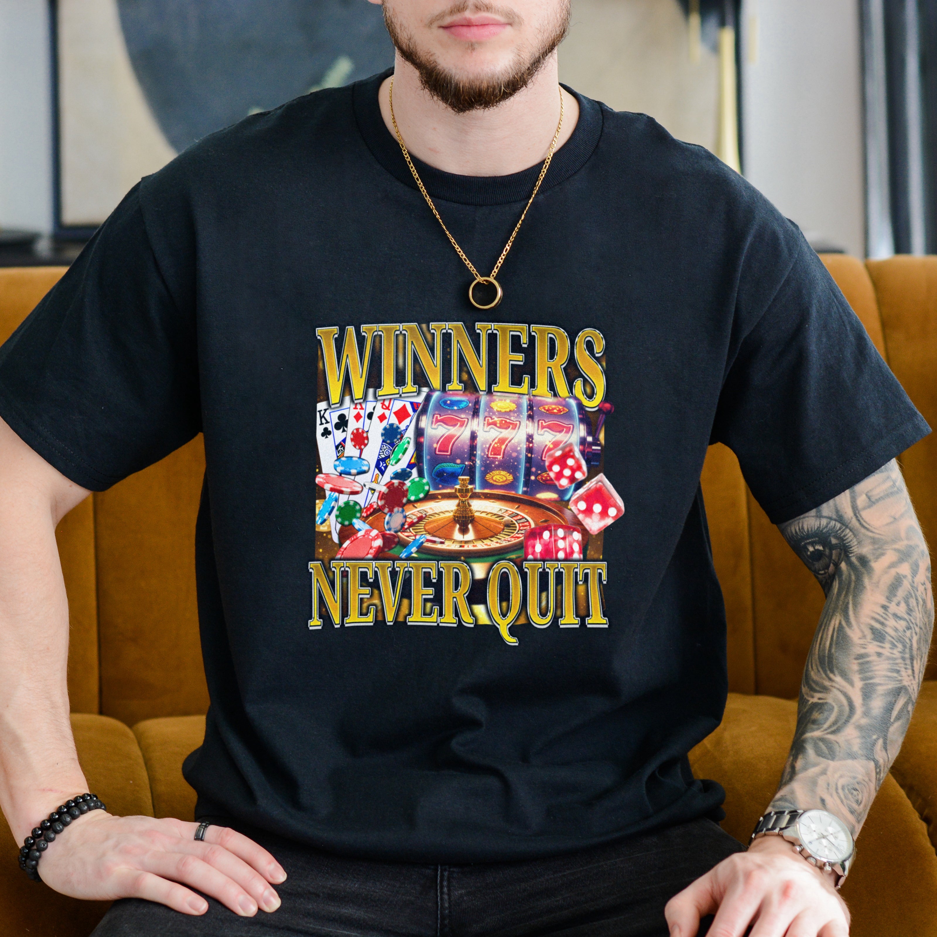 WINNERS NEVER QUIT SHIRT